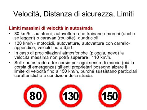 limite massimo di velocità per autovetture con carrello appendice